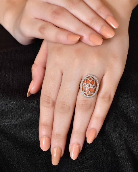 Coral Gold Ring (18K)