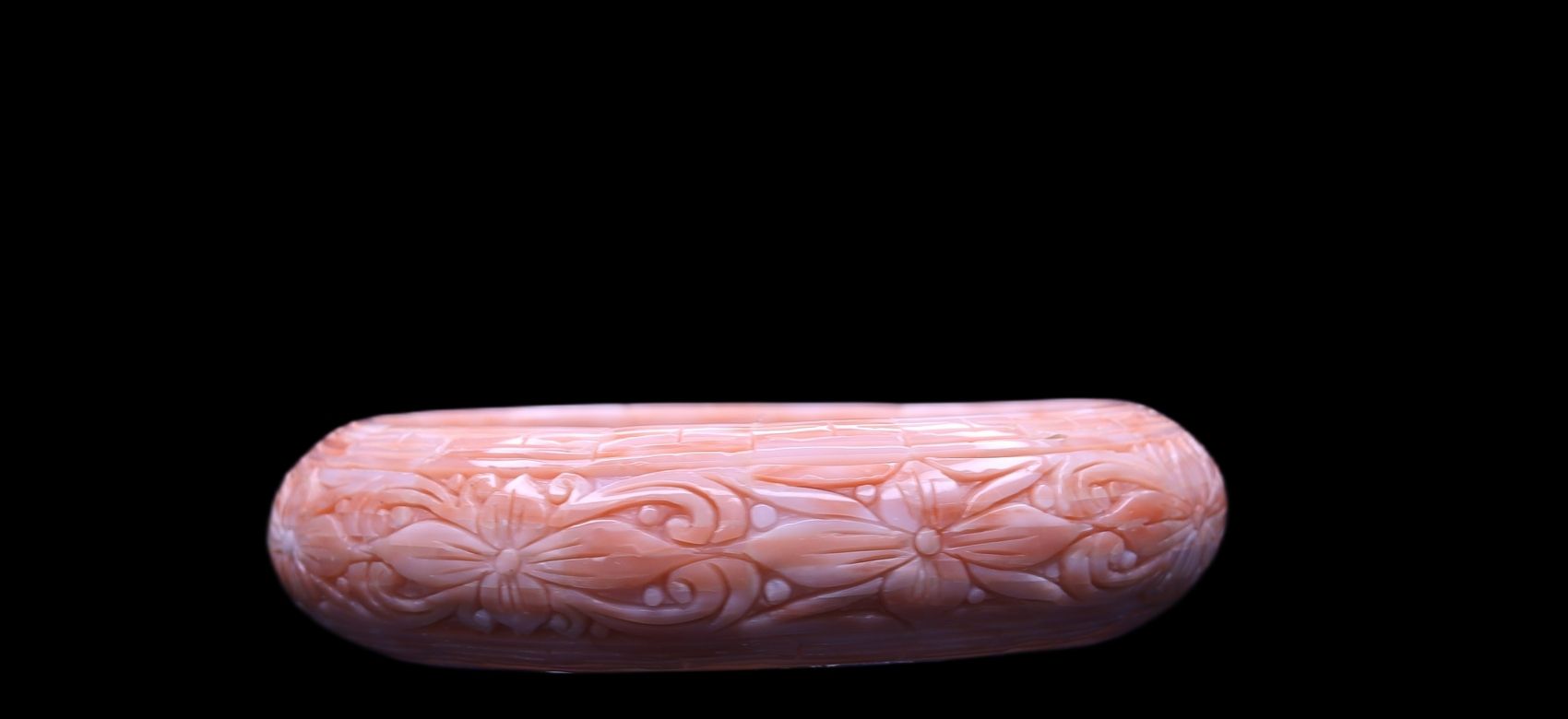 Coral Carved Bangle