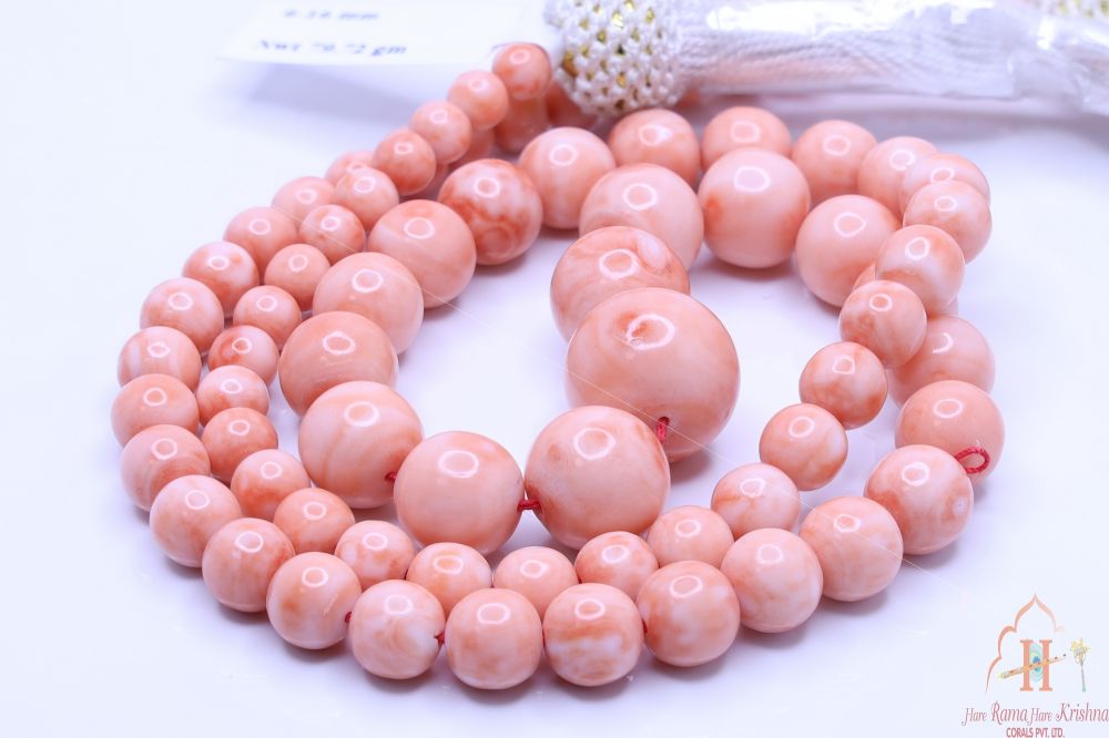 Momo Coral Round Beads