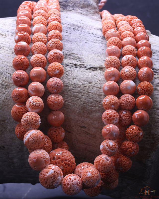 Momo Coral Mushi Beads