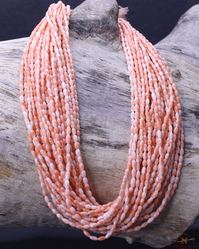 Momo Coral Rice Shape Beads