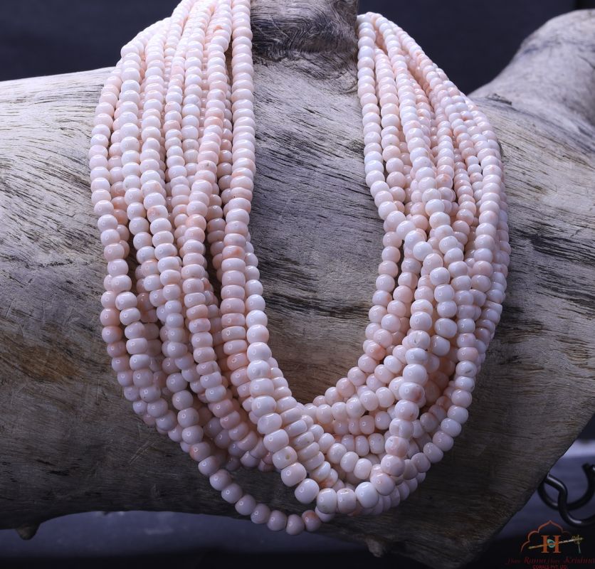 White Coral Tire Shape Beads