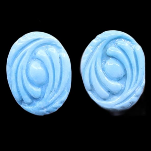 Turquoise Fancy Carving