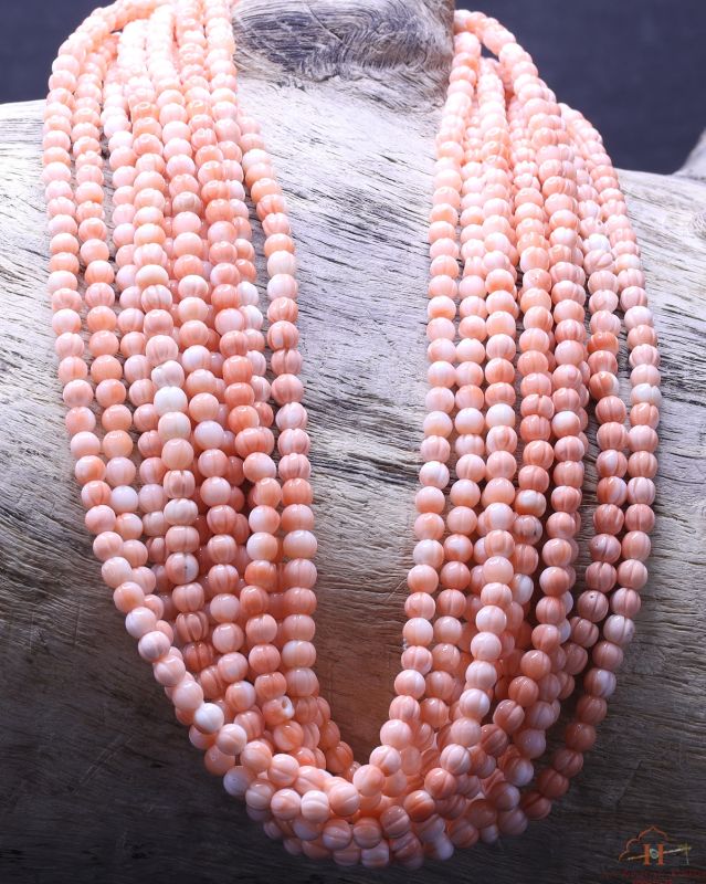 Deepsea Melon Carved Beads