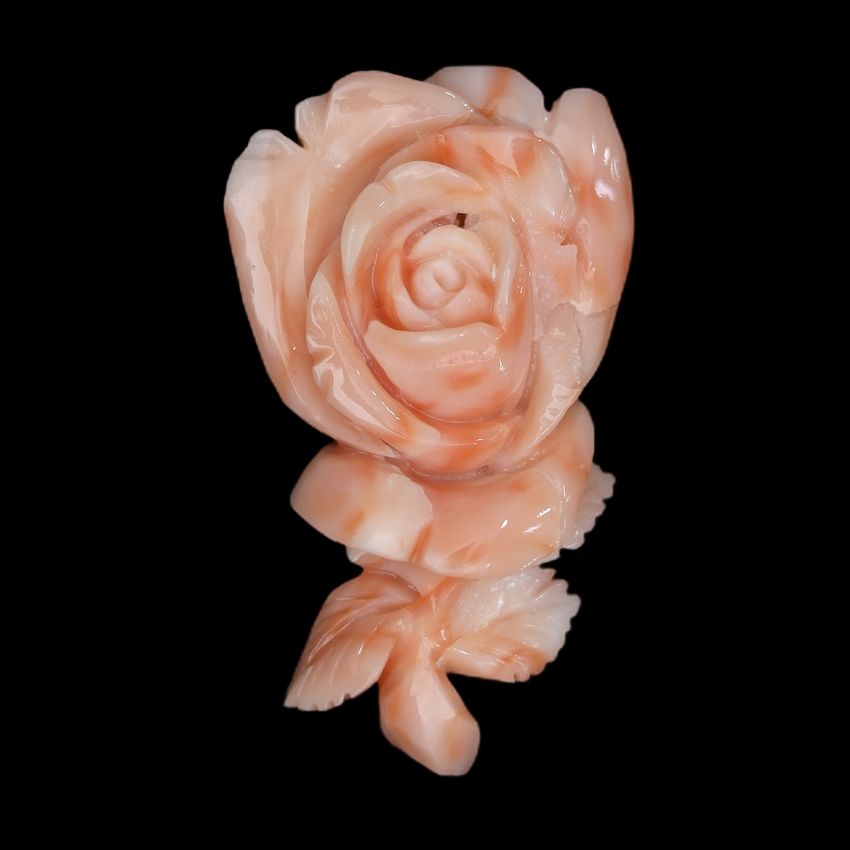 Flat rose carving