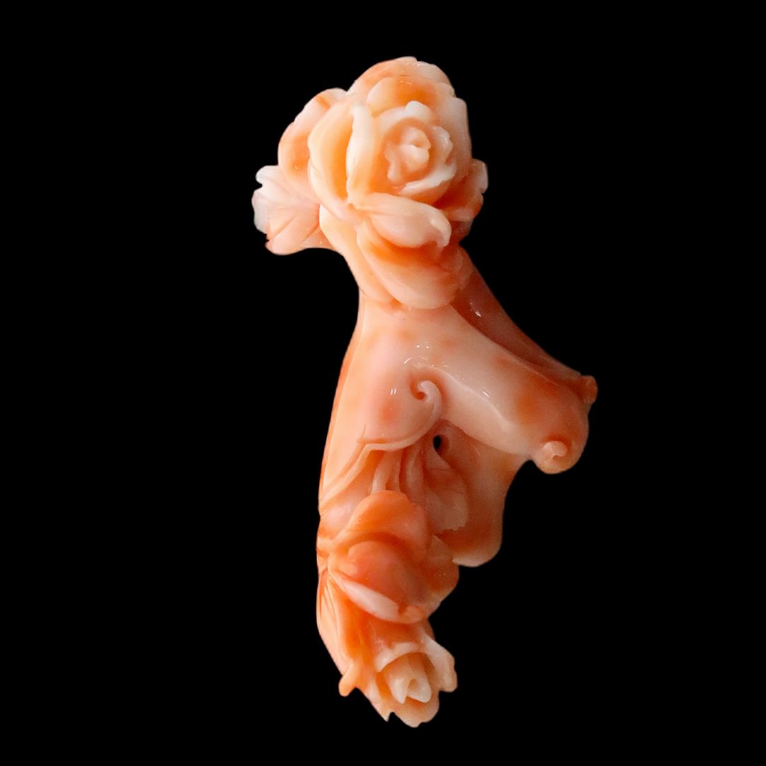 Pink Raw Stick Carving