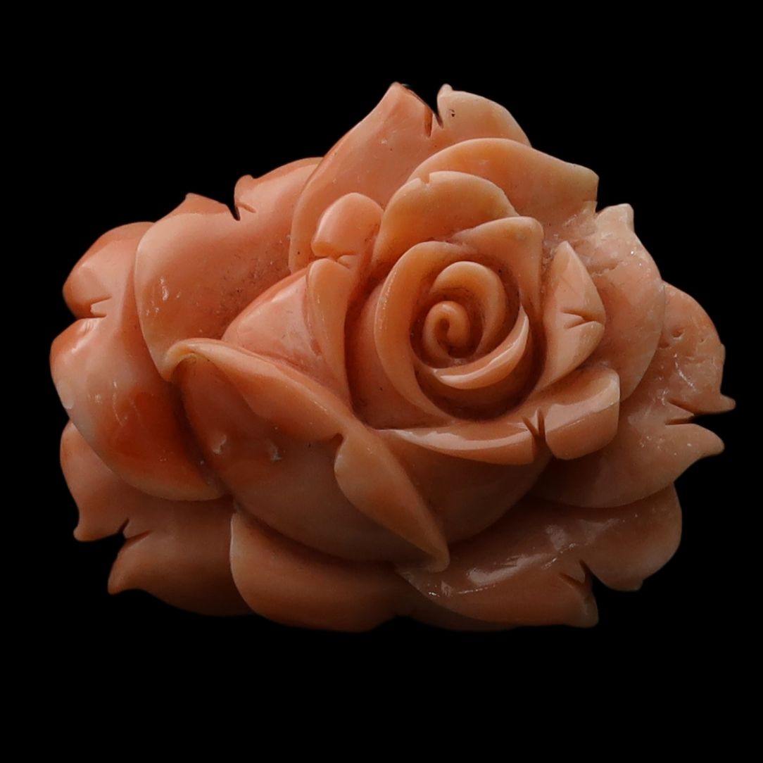 Flat rose carving