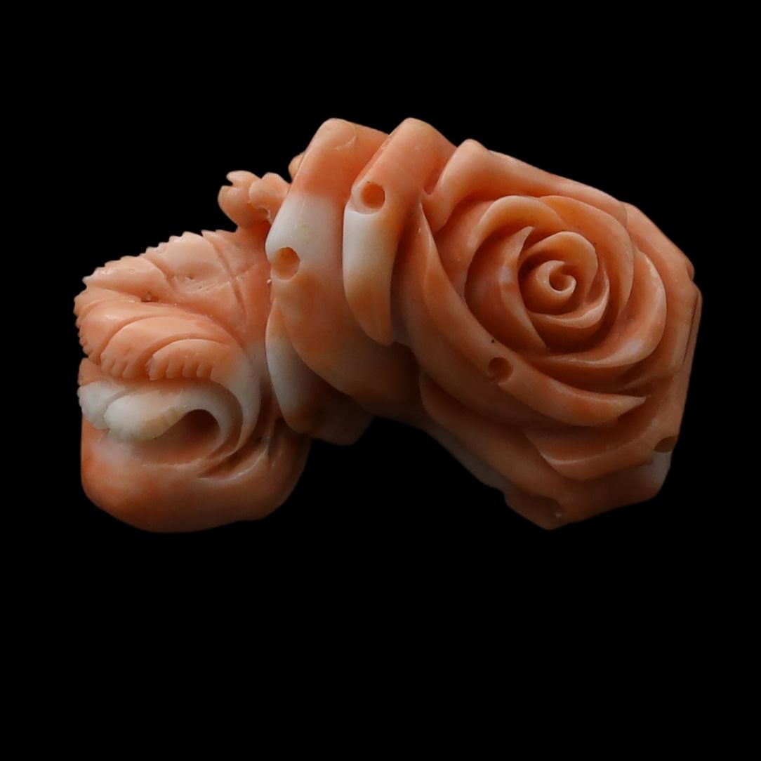 Flat rose carving
