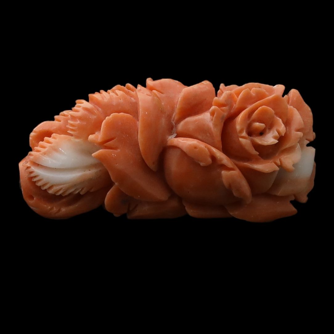 Flat rose carving