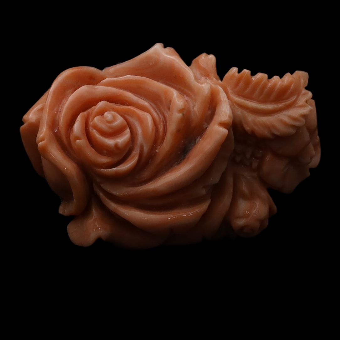 Flat rose carving