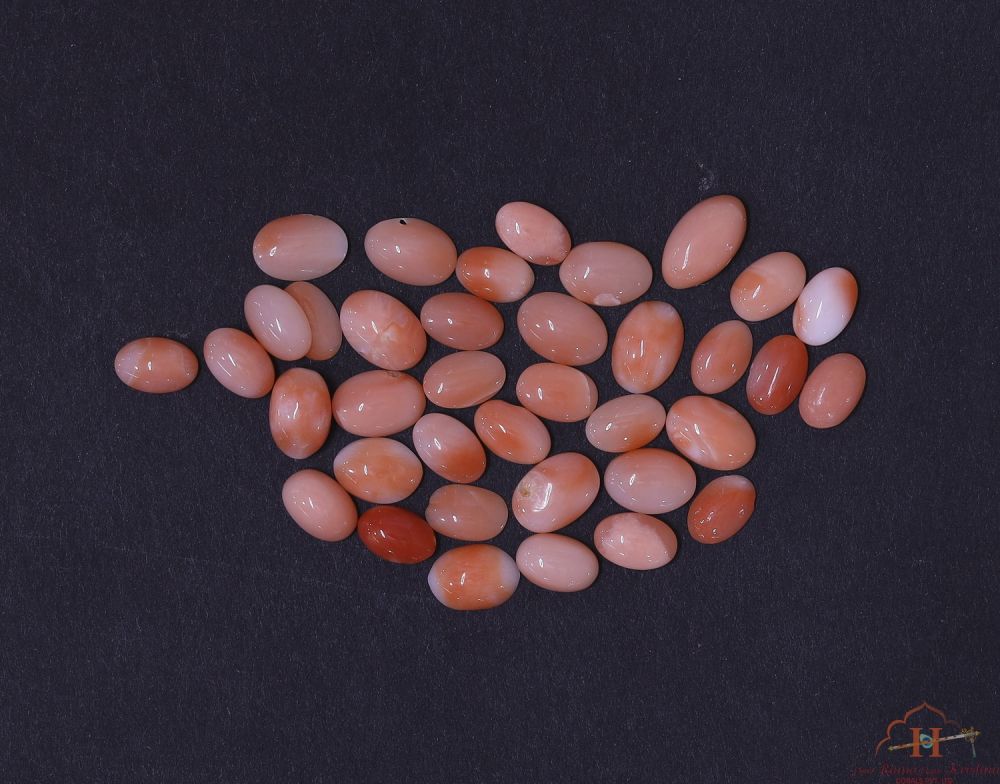 Deepsea Coral Oval Cabochon