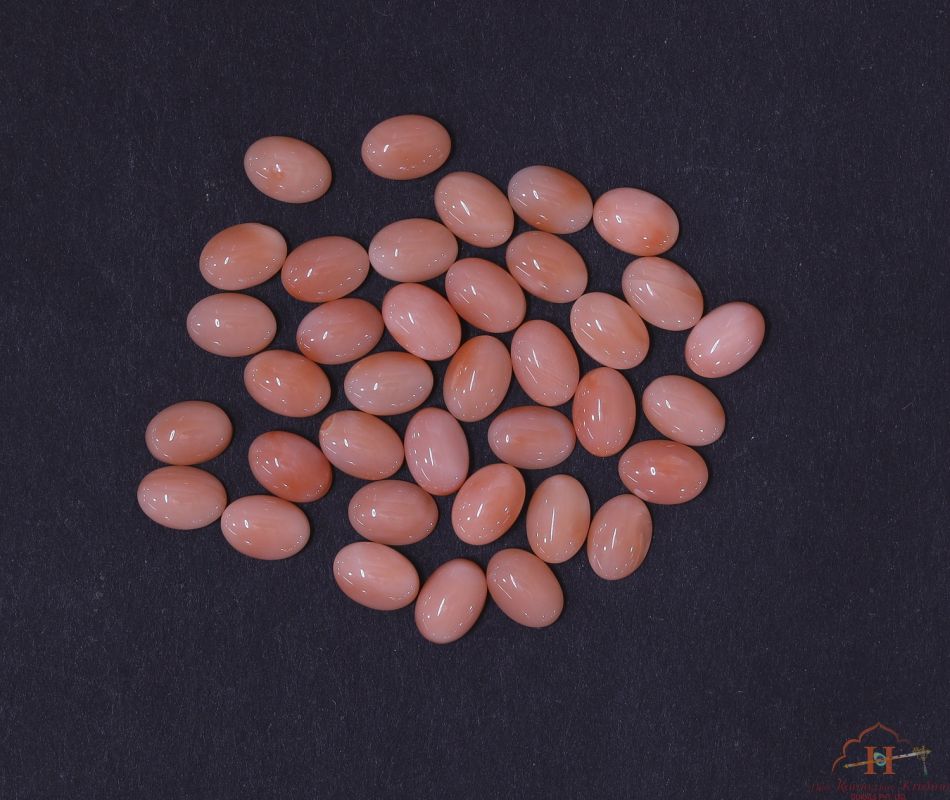 Deepsea Coral Oval Cabochon