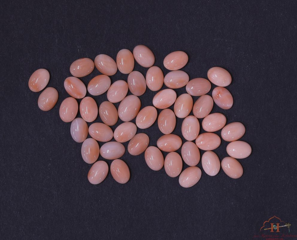 Deepsea Coral Oval Cabochon