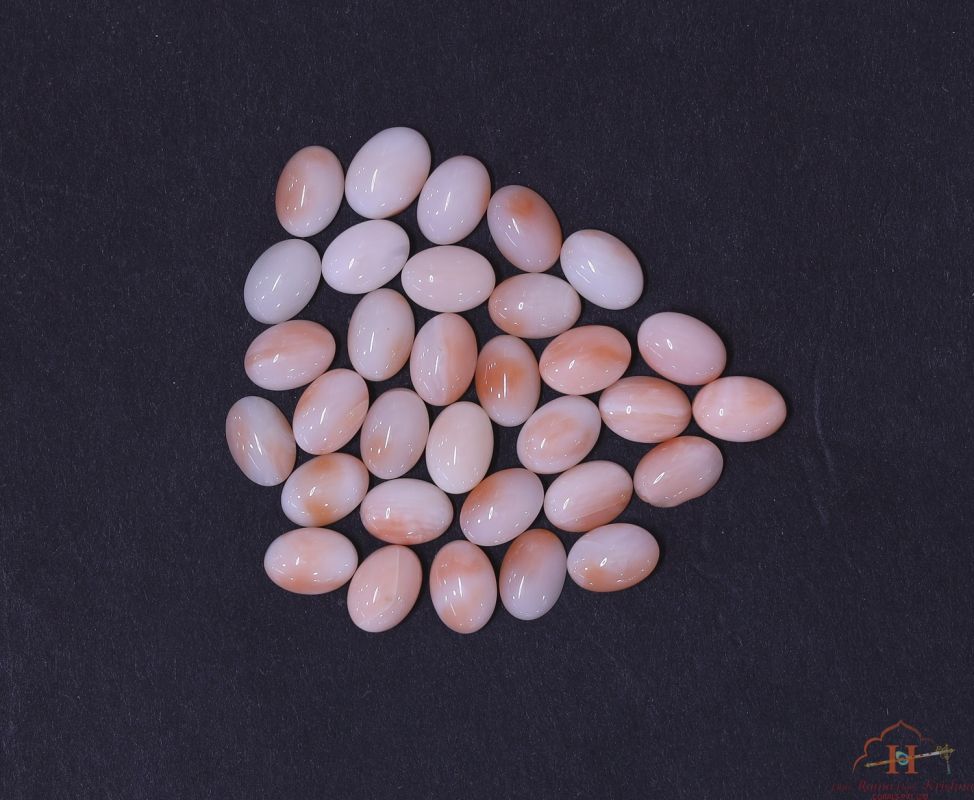 Deepsea Coral Oval Cabochon