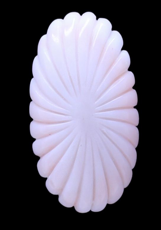 Pink Melon Carved Cabochon