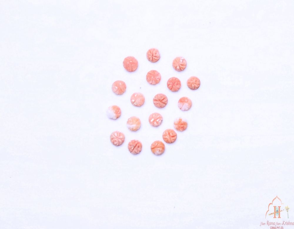 Momo Coral Flat Flower