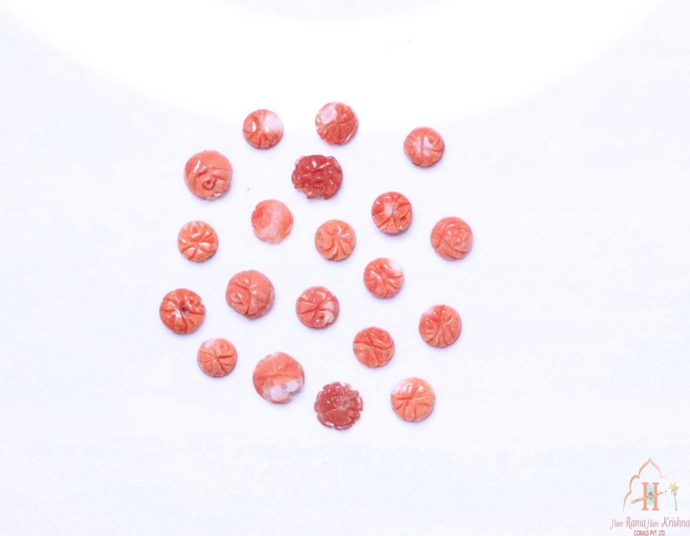 Momo Coral Flat Flower