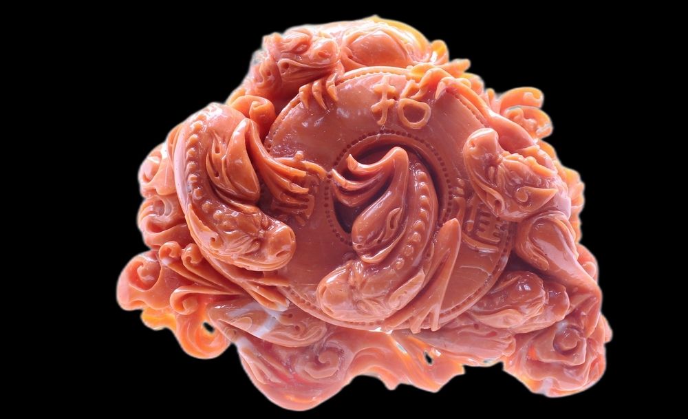 Chinese Traditional Coral Carving