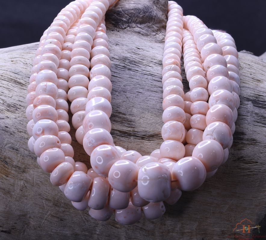 White Coral Tire Shape Beads