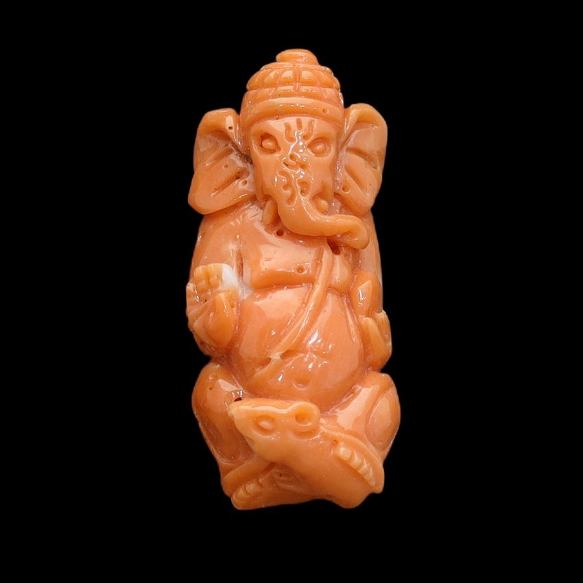 Coral Ganesh Carving