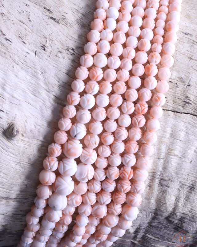 Coral Carved Round Shape 