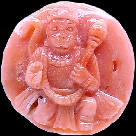 Coral Hanuman Carving