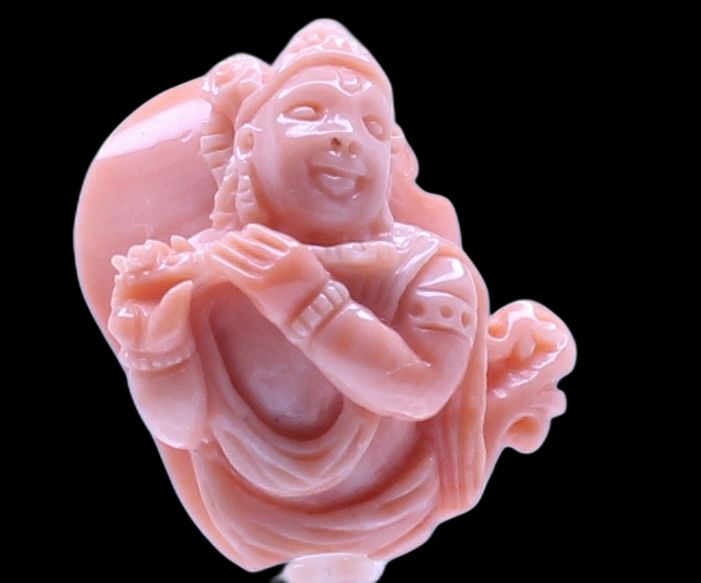 Coral Krishna Carving