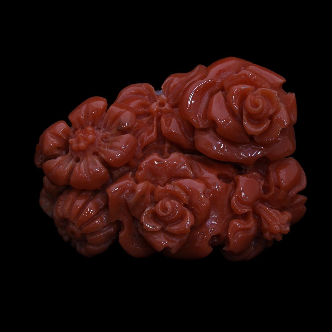 Coral Fancy Flower Carving